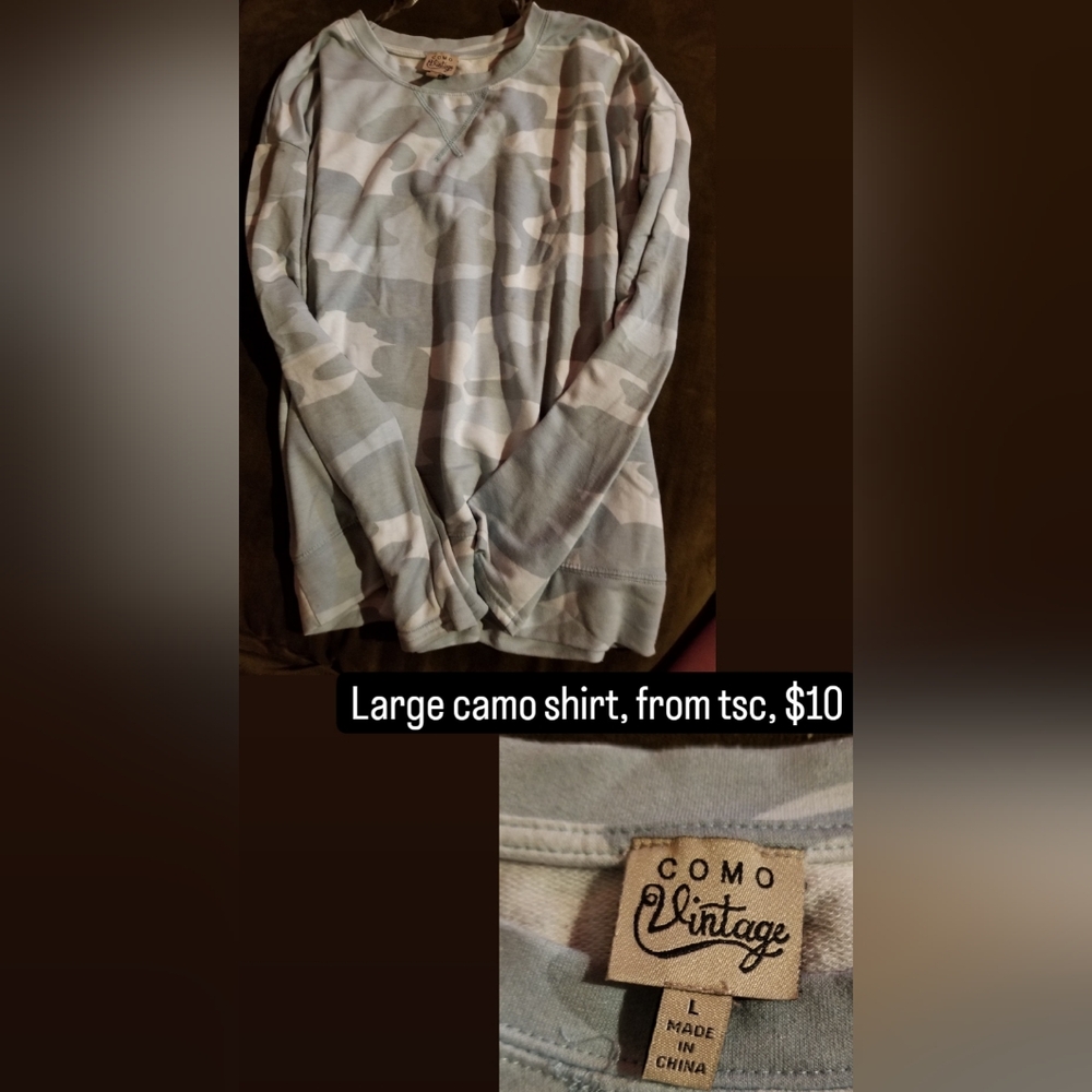 Large camo shirt